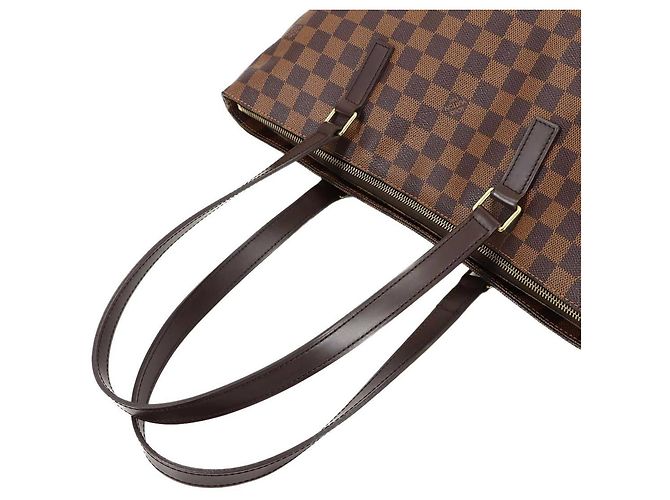Louis Vuitton Damier Cabas Mezzo Tote-Handtasche Braun Damier ebene - Ansicht 5