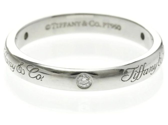 Anello nuziale in platino Tiffany & Co. Notes con diamanti Argento - vista 4