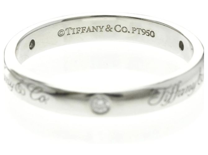 Anello nuziale in platino Tiffany & Co. Notes con diamanti Argento - vista 7