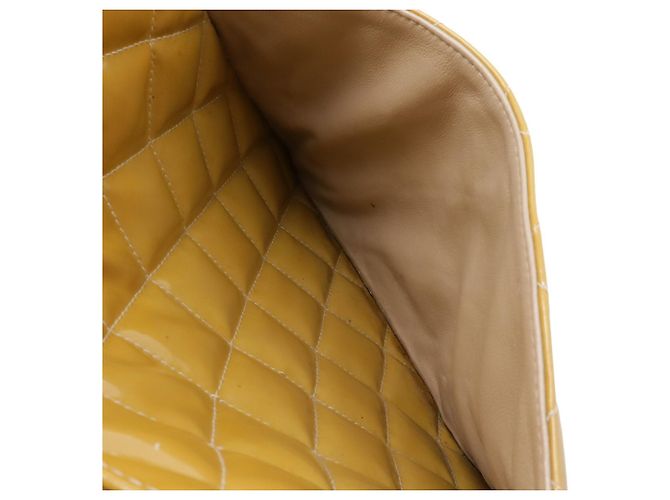 Borsa tote matelassé gialla Chanel Giallo - vista 10