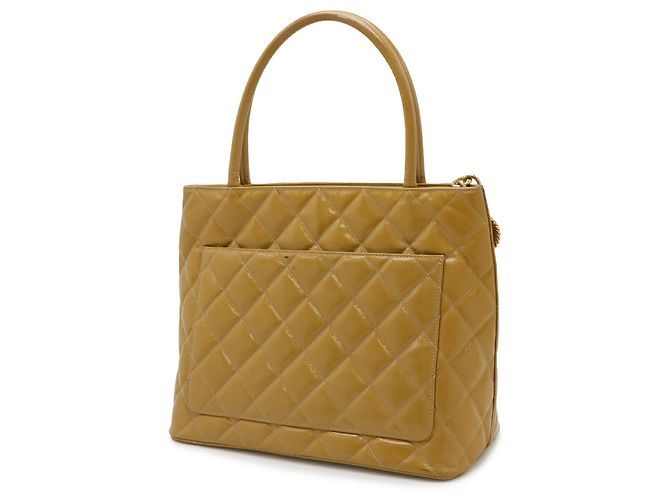 Borsa tote matelassé gialla Chanel Giallo - vista 3