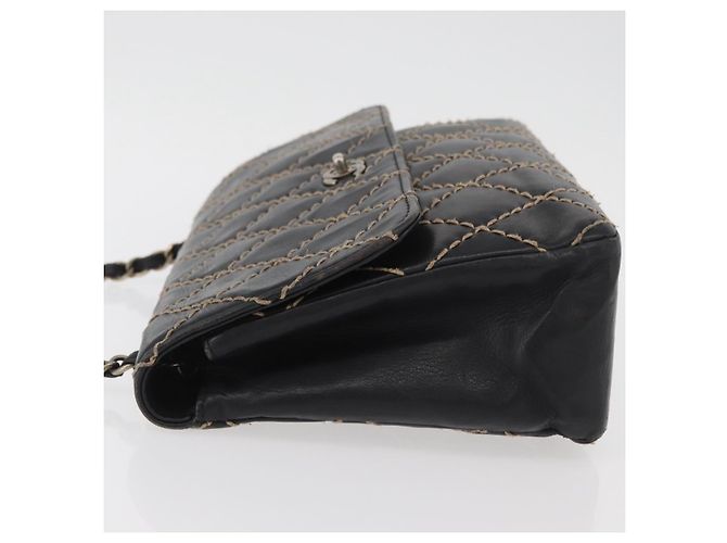Chanel Matelassé Pelle Nera Grande Nero - vista 5