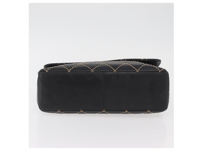 Chanel Matelassé Pelle Nera Grande Nero - vista 6