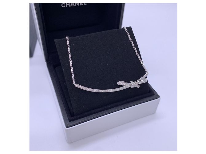 Collana Chanel RUBAN in oro bianco 18K e diamanti Argento - vista 4