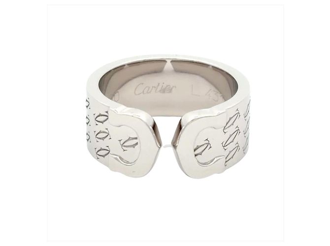 Anello Cartier C2 in oro bianco 18K D'oro - vista 2