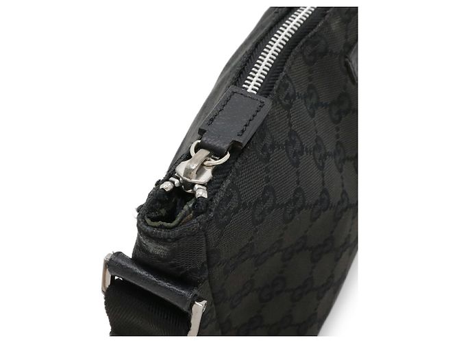 Borsa a Spalla Gucci GG Canvas Nero - vista 5
