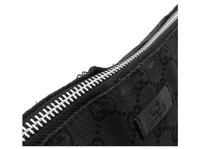 Borsa a Spalla Gucci GG Canvas Nero - vista 6