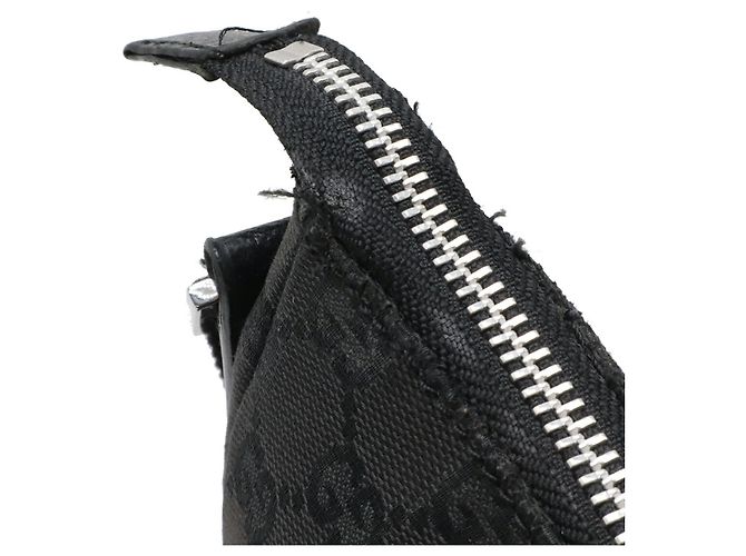 Borsa a Spalla Gucci GG Canvas Nero - vista 7