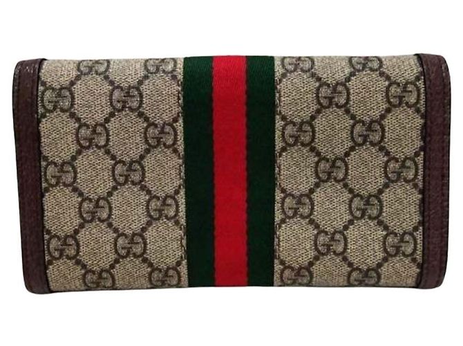 Cartera Larga Continental GG Gucci Castaño Negro - vista 2