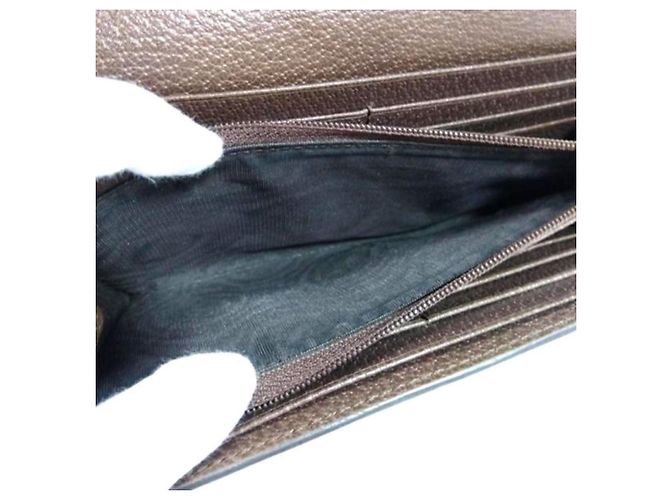 Cartera Larga Continental GG Gucci Castaño Negro - vista 7