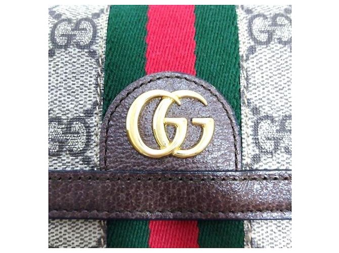 Cartera Larga Continental GG Gucci Castaño Negro - vista 8
