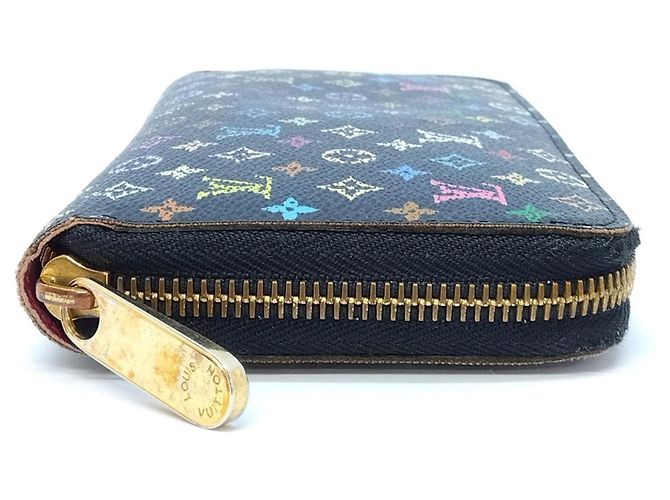 Louis Vuitton Zippy Wallet Monogram Multicolor Black Multiple colors - view 3