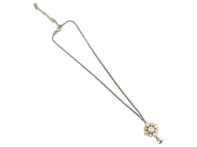 Collana in strass Chanel Coco Mark Argento - vista 2