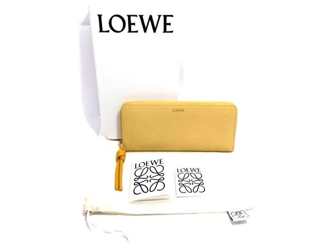 Cartera con cremallera Loewe Knot Amarillo - vista 14