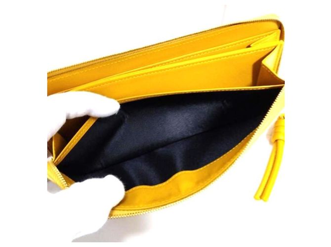 Cartera con cremallera Loewe Knot Amarillo - vista 7