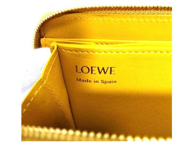 Cartera con cremallera Loewe Knot Amarillo - vista 8