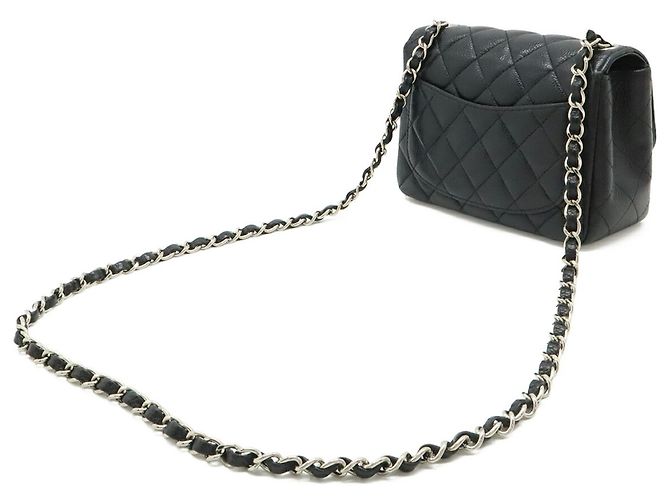 Borsa Mini Flap Matelassé Chanel Nero - vista 3