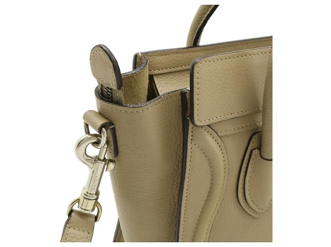 Céline Borsa a mano Celine Luggage Nano Shopper Beige - vista 9