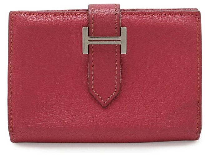 Visitenkartenetui Hermès Bearn Fuchsia Fuschia - Ansicht 2