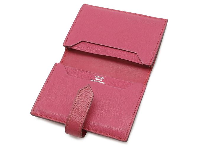 Visitenkartenetui Hermès Bearn Fuchsia Fuschia - Ansicht 6