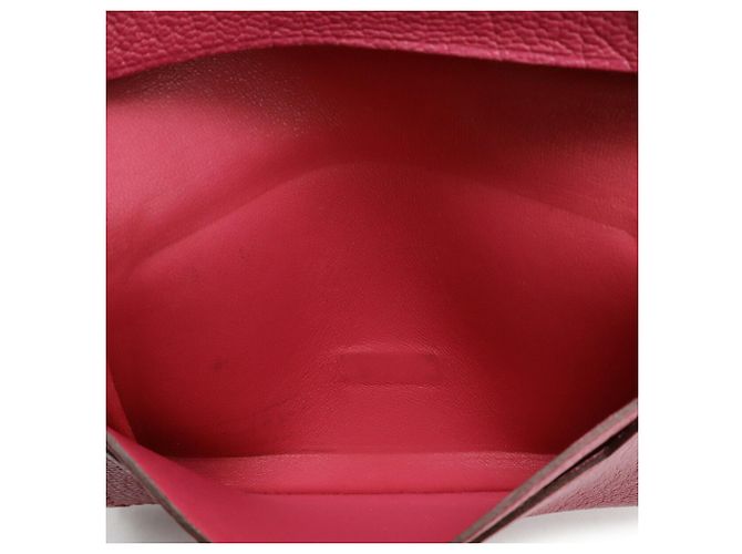 Visitenkartenetui Hermès Bearn Fuchsia Fuschia - Ansicht 7