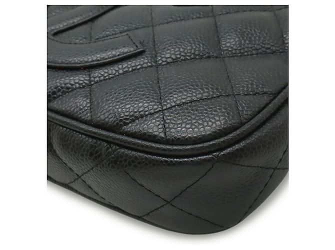 Timeless Borsa a Spalla Chanel Matelassé Coco Mark con Catena Nero - vista 4
