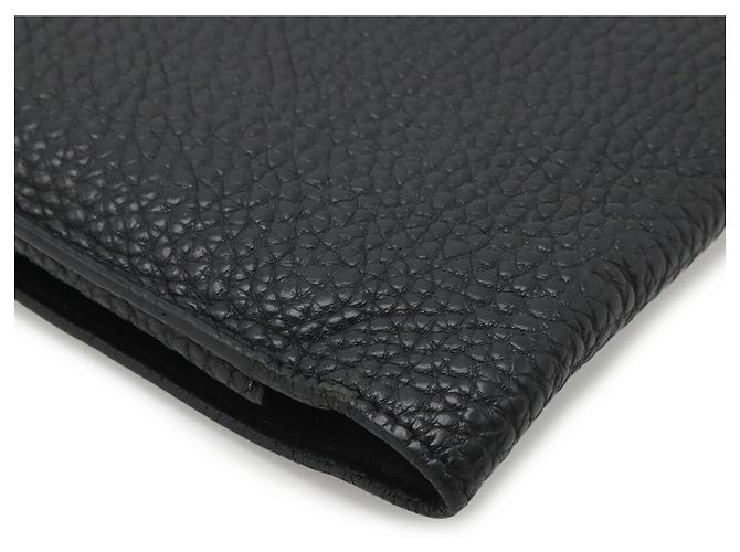 Cartera larga bi-fold Dogon Duo GM de Hermès Negro - vista 4