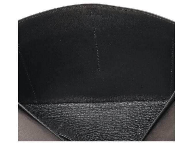 Cartera larga bi-fold Dogon Duo GM de Hermès Negro - vista 8