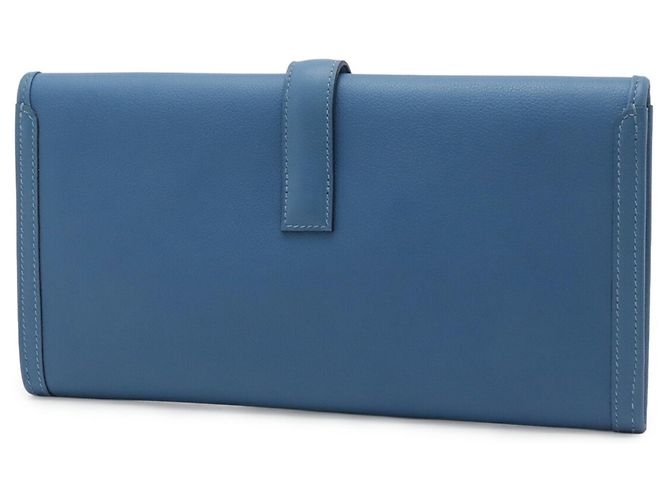 Borsa Clutch Hermès Jige Elan 29 Blu - vista 3