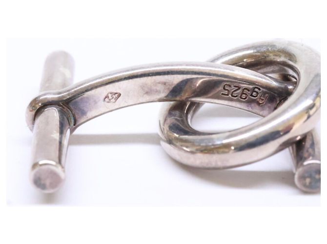 Gemelli Chaine d'Ancre Ag925 di Hermès in argento - vista 8