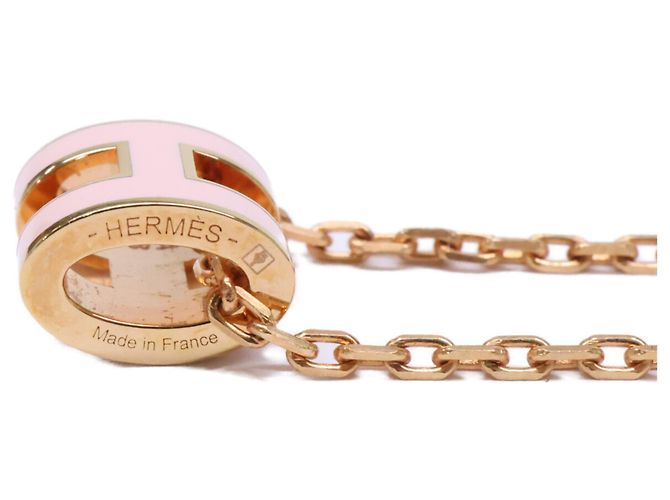Hermès Collana Pendente Mini Pop H HERMES Rosa D'oro - vista 3