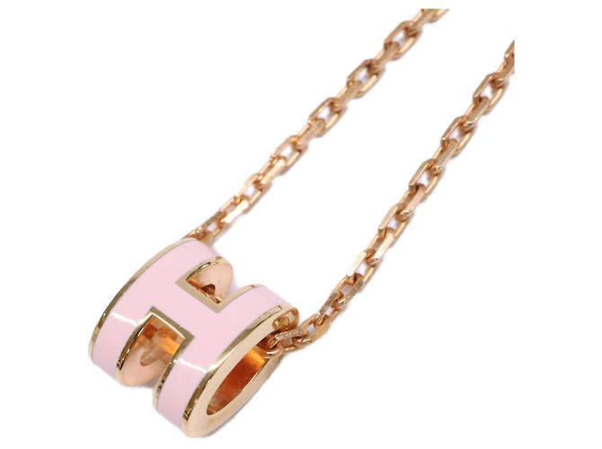 Hermès Collana Pendente Mini Pop H HERMES Rosa D'oro - vista 5