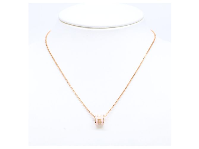 Hermès Collana Pendente Mini Pop H HERMES Rosa D'oro - vista 8