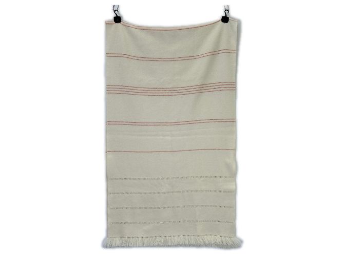 Stola in cashmere avorio Hermès Crudo - vista 2