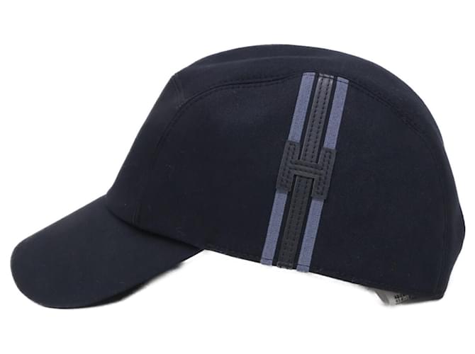Cappello H-stripe Nevada di Hermès Nero - vista 6