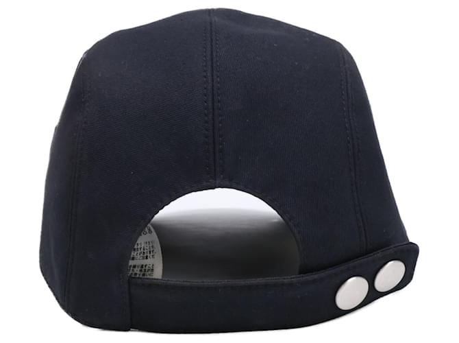 Cappello H-stripe Nevada di Hermès Nero - vista 7