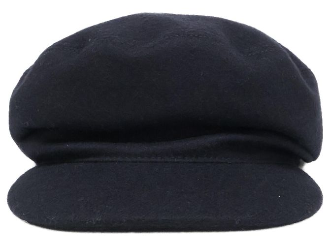 Cappello in lana con bottone Hermès Sellier Nero - vista 2