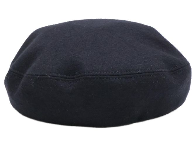 Cappello in lana con bottone Hermès Sellier Nero - vista 4