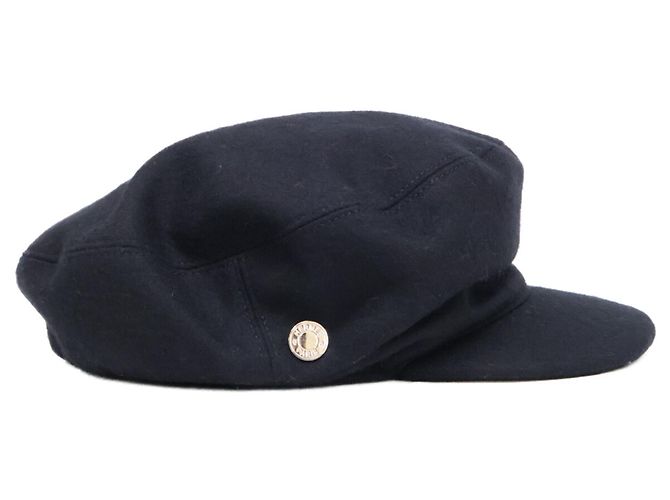 Cappello in lana con bottone Hermès Sellier Nero - vista 5
