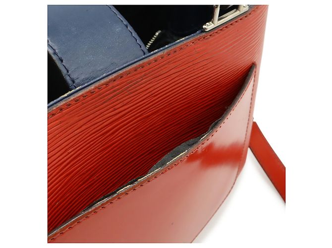 Borsa a mano/spalla Louis Vuitton Epi Cléber PM Rosso - vista 10