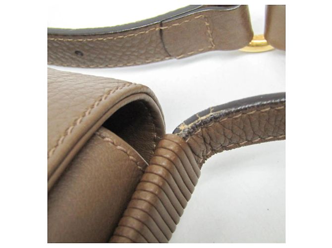 Borsa a Spalla in Pelle Gucci Bamboo Marrone - vista 6