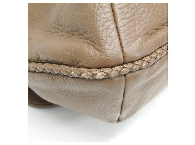 Borsa a Spalla in Pelle Gucci Bamboo Marrone - vista 7