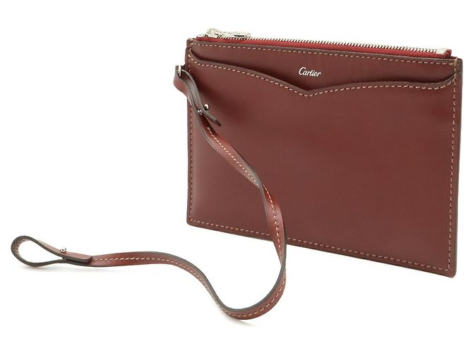Borsa Tote CC Buon Compleanno Cartier Bordò - vista 10