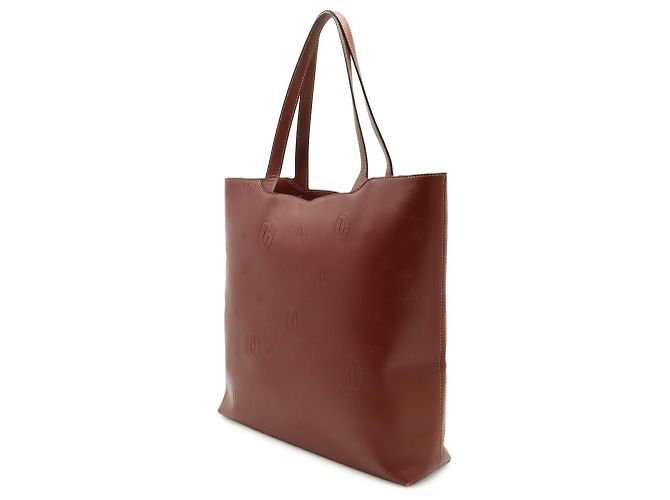 Borsa Tote CC Buon Compleanno Cartier Bordò - vista 3
