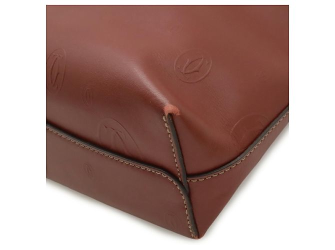 Borsa Tote CC Buon Compleanno Cartier Bordò - vista 4