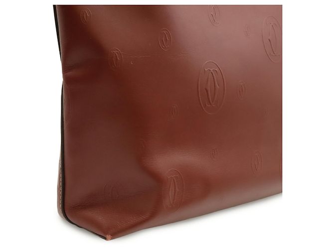 Borsa Tote CC Buon Compleanno Cartier Bordò - vista 7