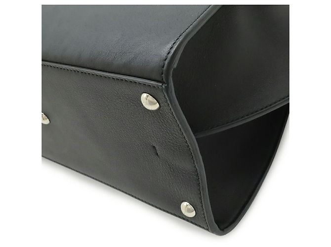 Borsa in pelle nera Fendi 3Jours Nero - vista 4