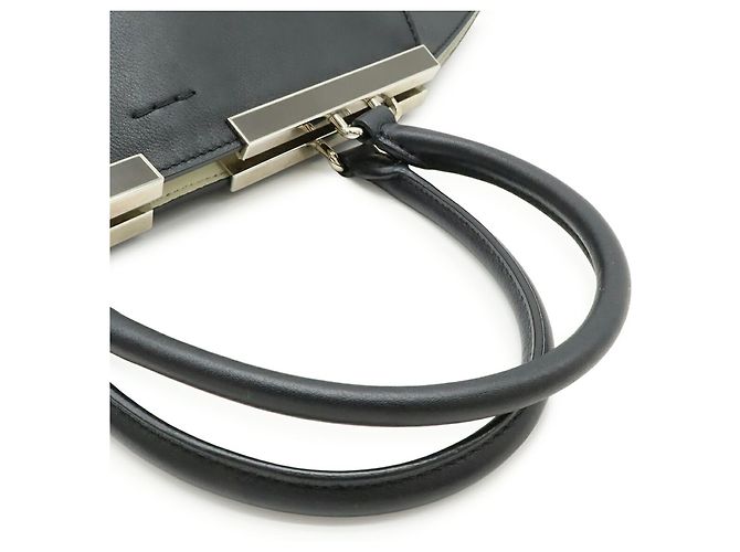Borsa in pelle nera Fendi 3Jours Nero - vista 5