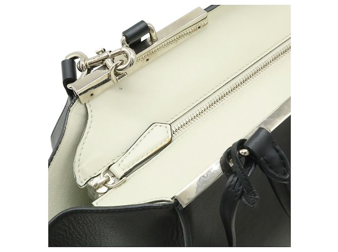 Borsa in pelle nera Fendi 3Jours Nero - vista 6