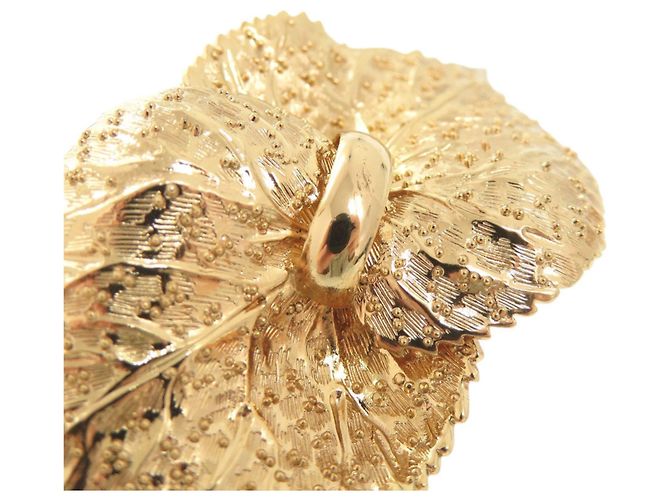 Spilla Motivo Foglia d'Oro Christian Dior - vista 5